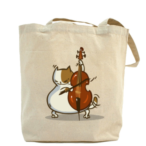 Сумка шоппер с принтом Пятничный Котик №24