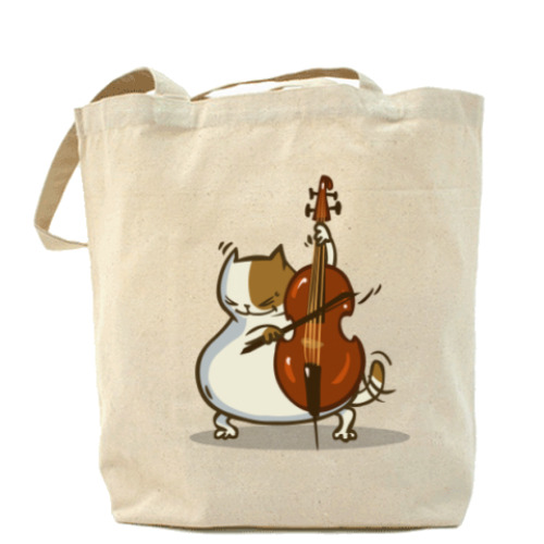 Сумка шоппер с принтом Пятничный Котик №24