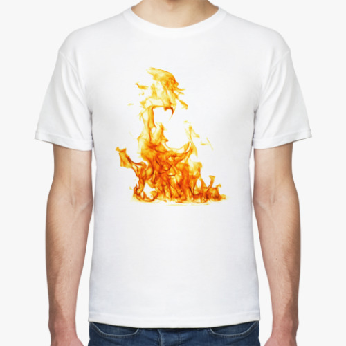 Футболка с принтом Пламя