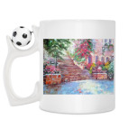 Кружка с футбольным мячиком