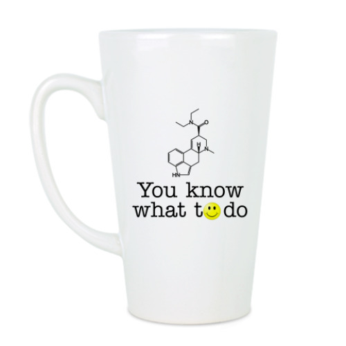 Чашка Латте с принтом Acid