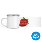 Кружка металлическая белая (круговая запечатка)