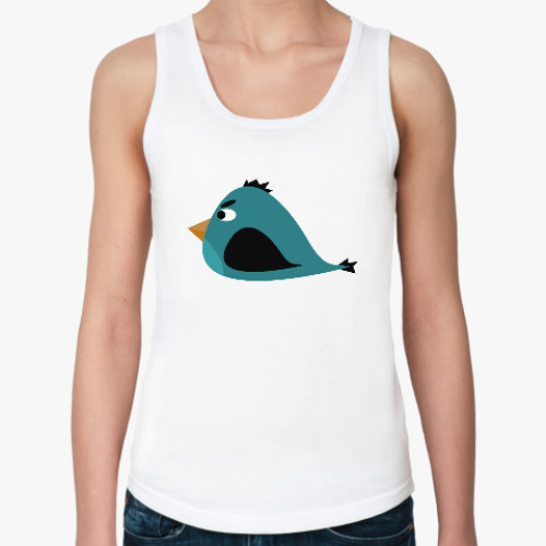 Женская майка с принтом Злая птица