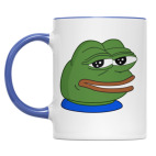 Двухцветная кружка Smile Pepe
