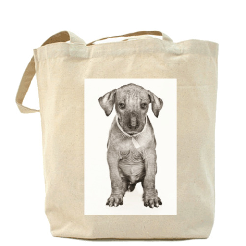 Сумка шоппер с принтом Самые милые щенки