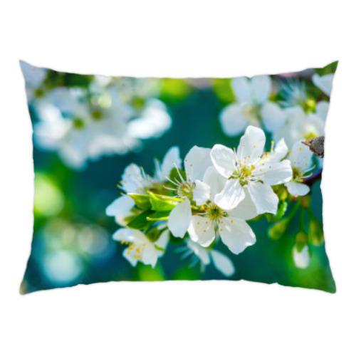 Подушка с принтом запах весны
