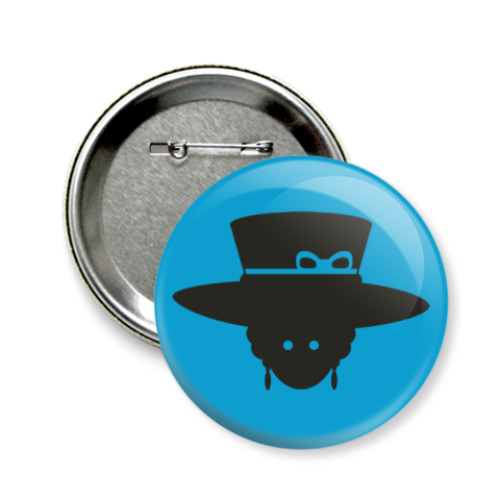 Значок 58мм с принтом  Королева Елизавета II