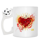 Кружка с футбольным мячиком