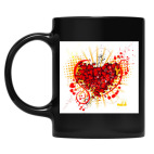 Кружка цветная UV-DTF