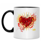 Кружка двухцветная