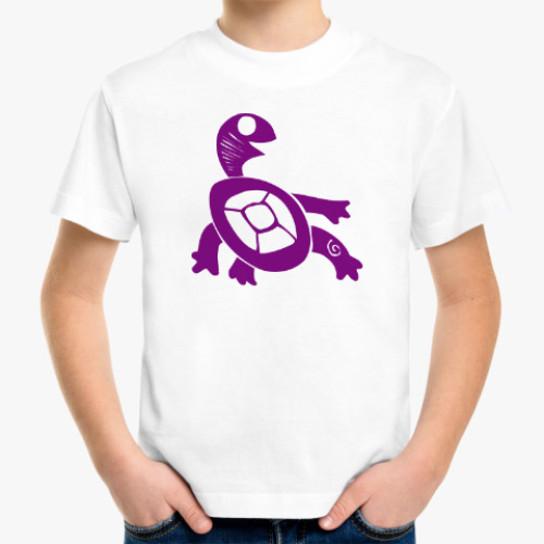 Детская футболка с принтом Черепашка