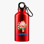 Металлическая бутылка 400 мл UV-DTF