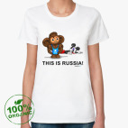 Женская футболка органик