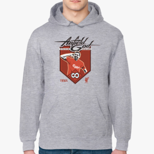 Толстовка худи с принтом Liverpool. Steven Gerrard