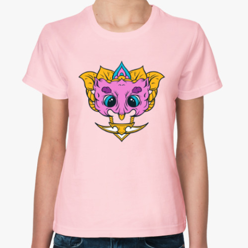 Женская футболка с принтом Маска Сова