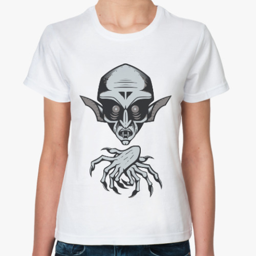 Классическая футболка с принтом Носферату