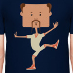 Смешной нарисованный каратист