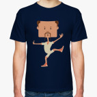 Смешной нарисованный каратист