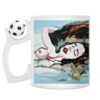 Кружка с футбольным мячиком