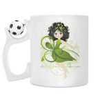 Кружка с футбольным мячиком