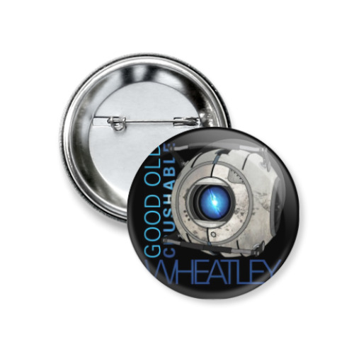 Значок 37мм с принтом Старый, добрый и потрепанный Уитли