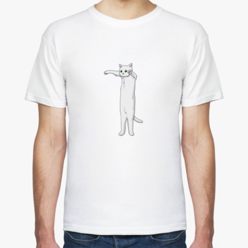 Футболка с принтом ДлинКот