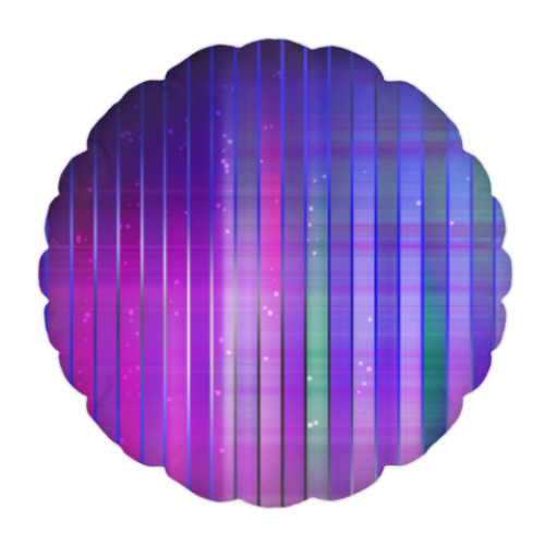 Подушка с принтом Космос в полоску