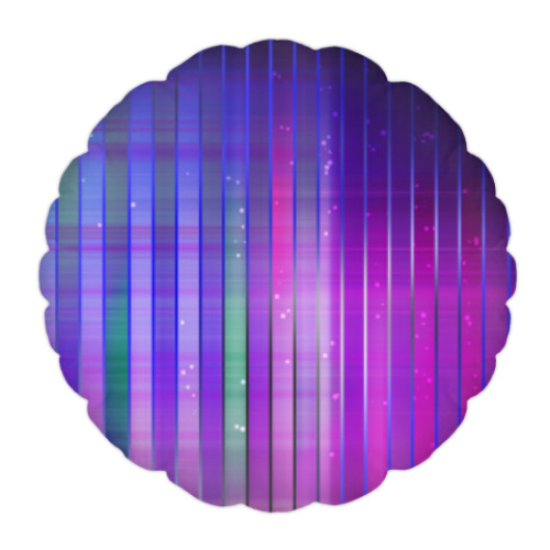 Подушка с принтом Космос в полоску