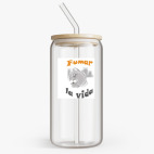 Банка с бамбуковой крышкой