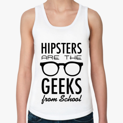 Женская майка с принтом 'Hipsters'