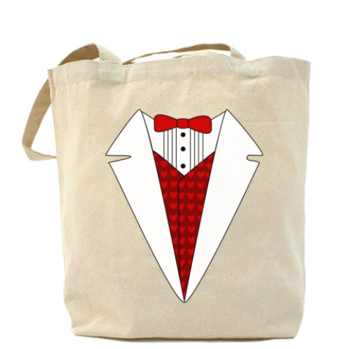 Сумка шоппер с принтом Фрак