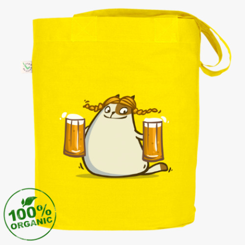 Сумка шоппер с принтом Пятничный Котик №22