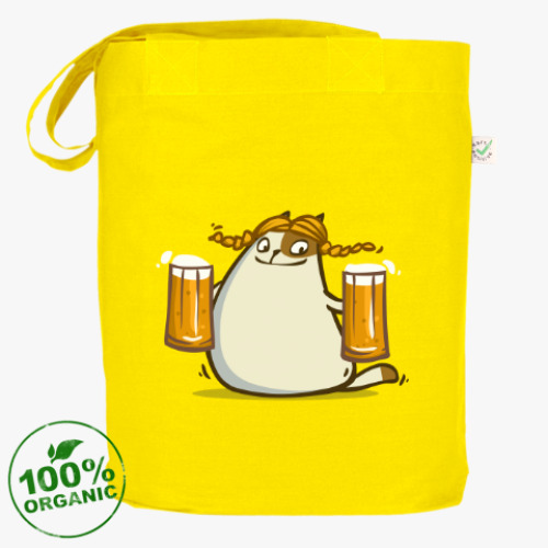 Сумка шоппер с принтом Пятничный Котик №22