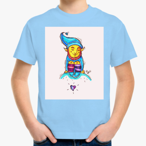 Детская футболка с принтом Гном