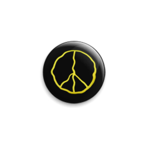 Значок 25мм Peace