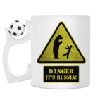 Кружка с футбольным мячиком