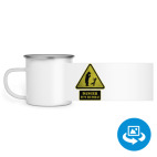 Кружка металлическая белая (круговая запечатка)