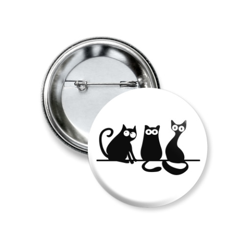 Значок 37мм Коты/кошки (cats)