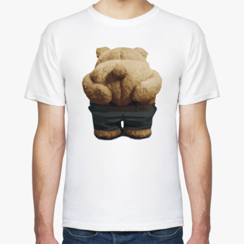 Футболка с принтом Тед показывает зад