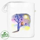 Сова пьет кофе