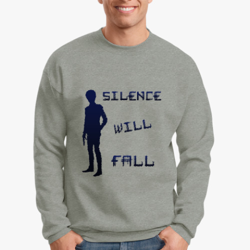 Свитшот с принтом Тишина наступит | Доктор Кто