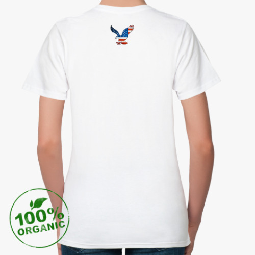 Женская футболка из органик-хлопка с принтом American