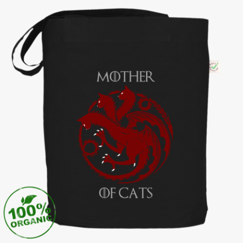 Сумка шоппер с принтом Mother Of Cats