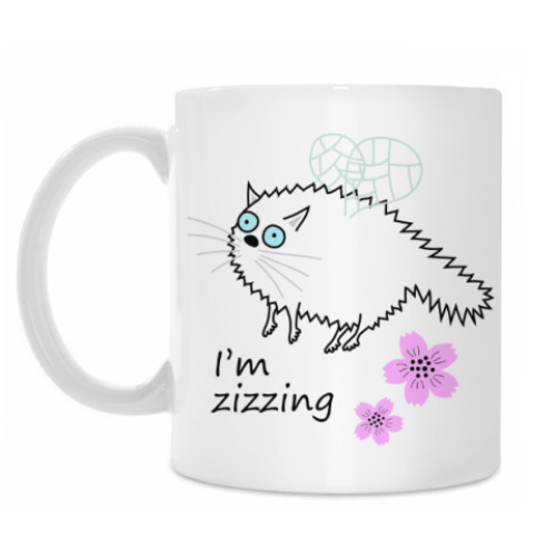 Кружка с принтом Жужжу