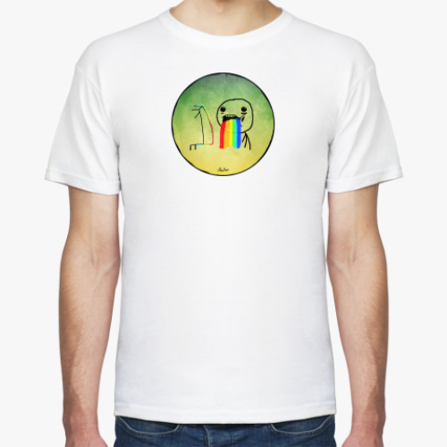 Футболка с принтом  Trollface