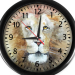 Лев, акварель