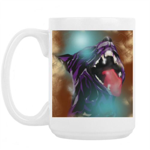 Кружка с принтом Пантера