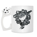 Кружка с футбольным мячиком