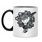 Кружка двухцветная