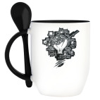 Кружка с ложкой